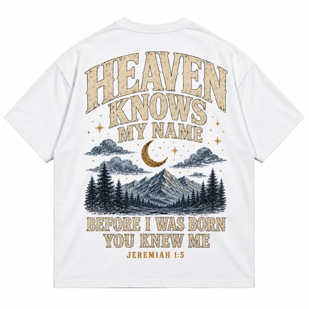 Camiseta Semi Oversized Heaven Knows