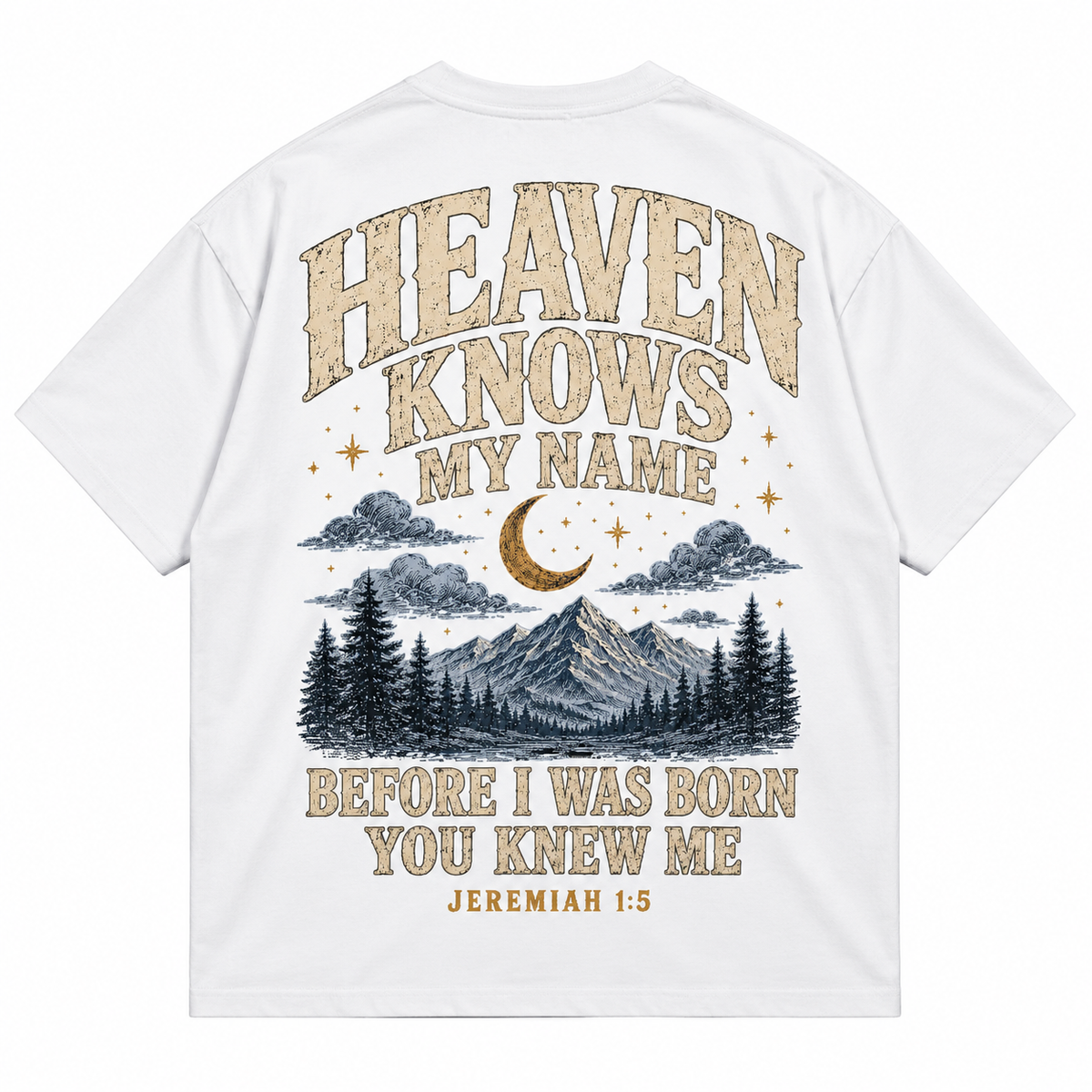 Camiseta Semi Oversized Heaven Knows