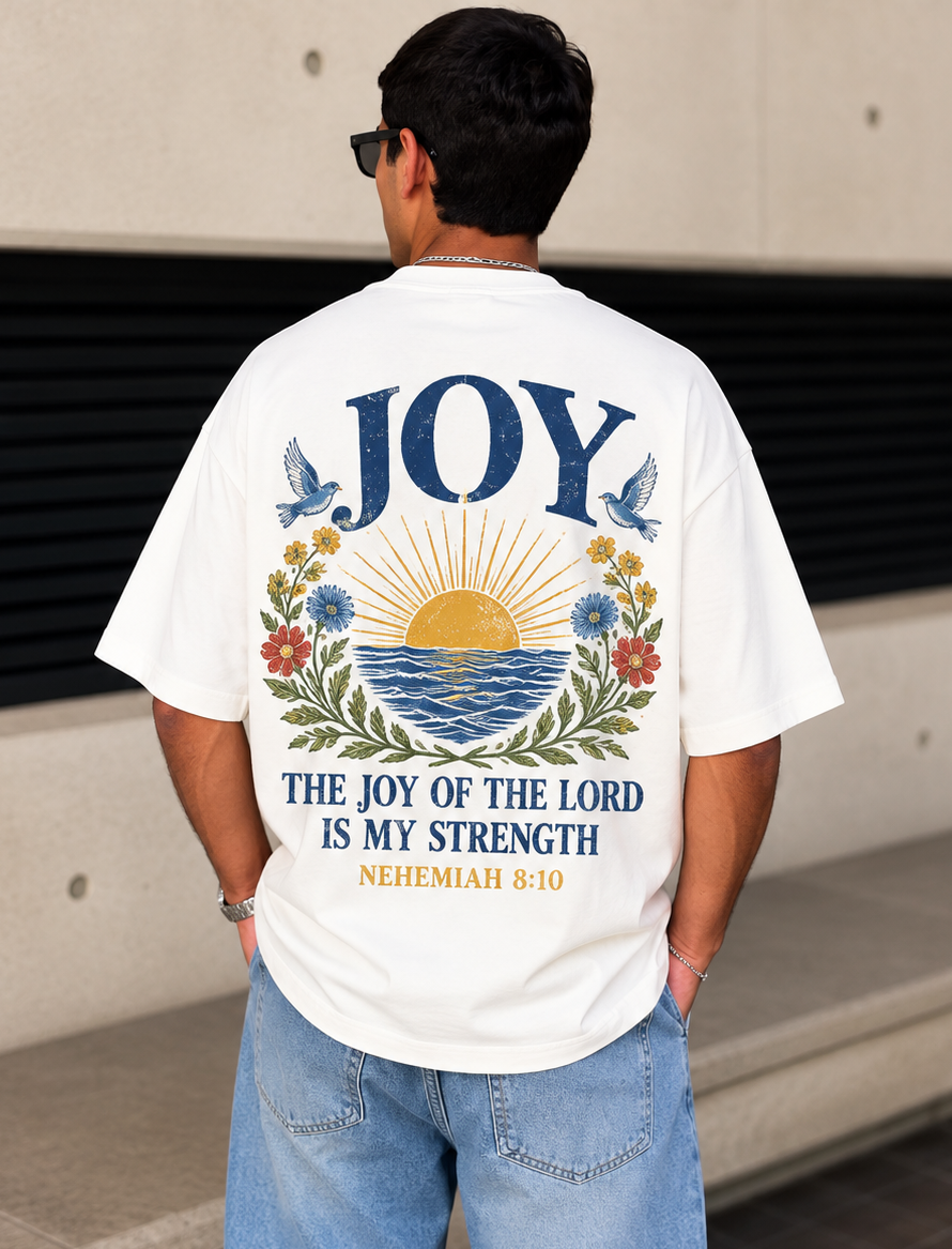 Camiseta Semi Oversized Joy