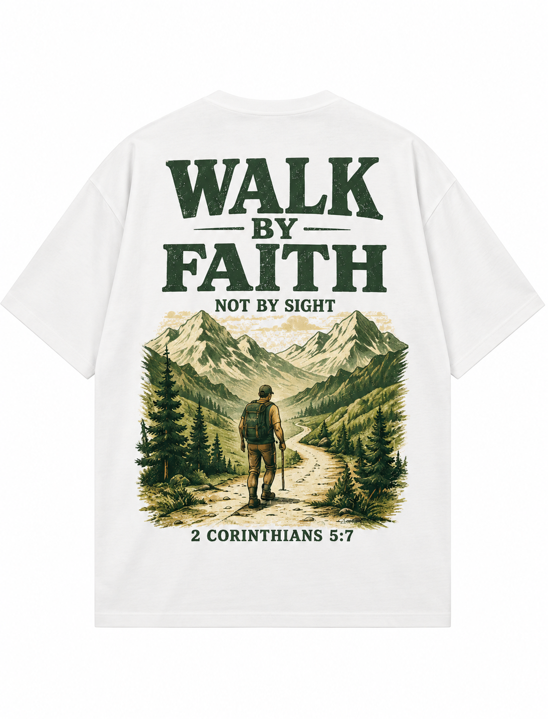 Camiseta Semi Oversized Walk By Faith